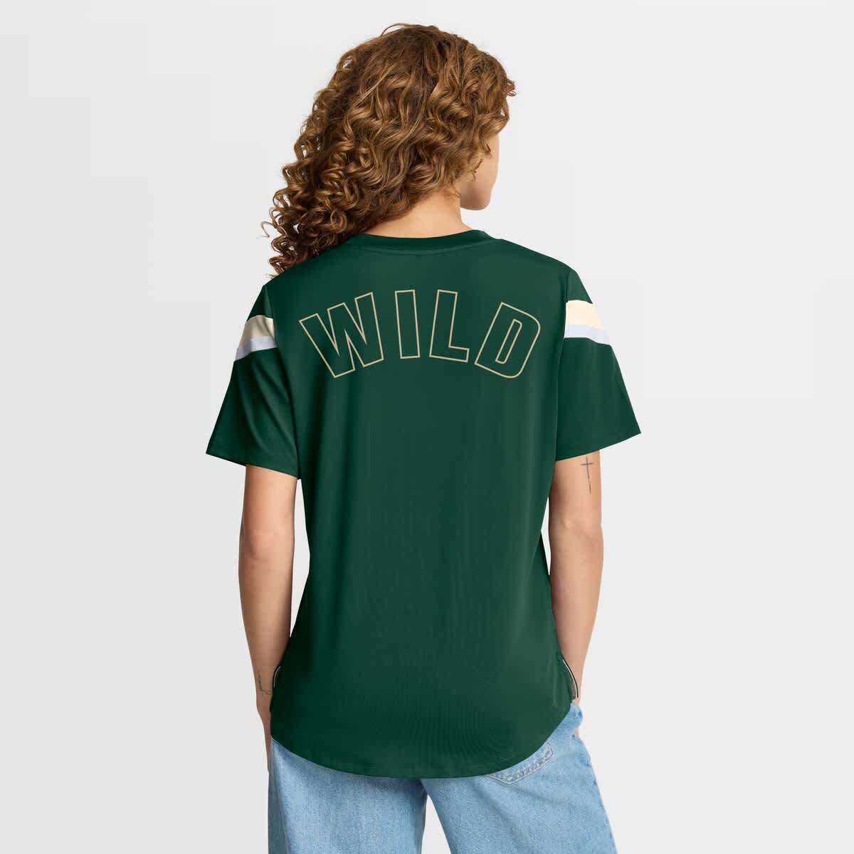 Women's Fanatics Green Minnesota Wild Offside Athena T-Shirt - image 2