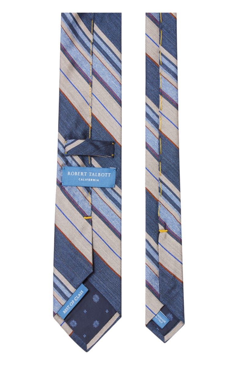 Robert Talbott Robert Large Multi Repp Best of Class Necktie, Alternate, color, Blue