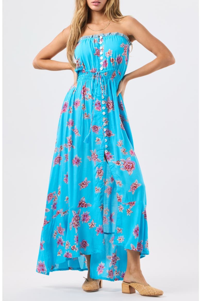 Ryden Maxi Dress, Main, color, VINTAGE HAWAIIAN TURQUOISE