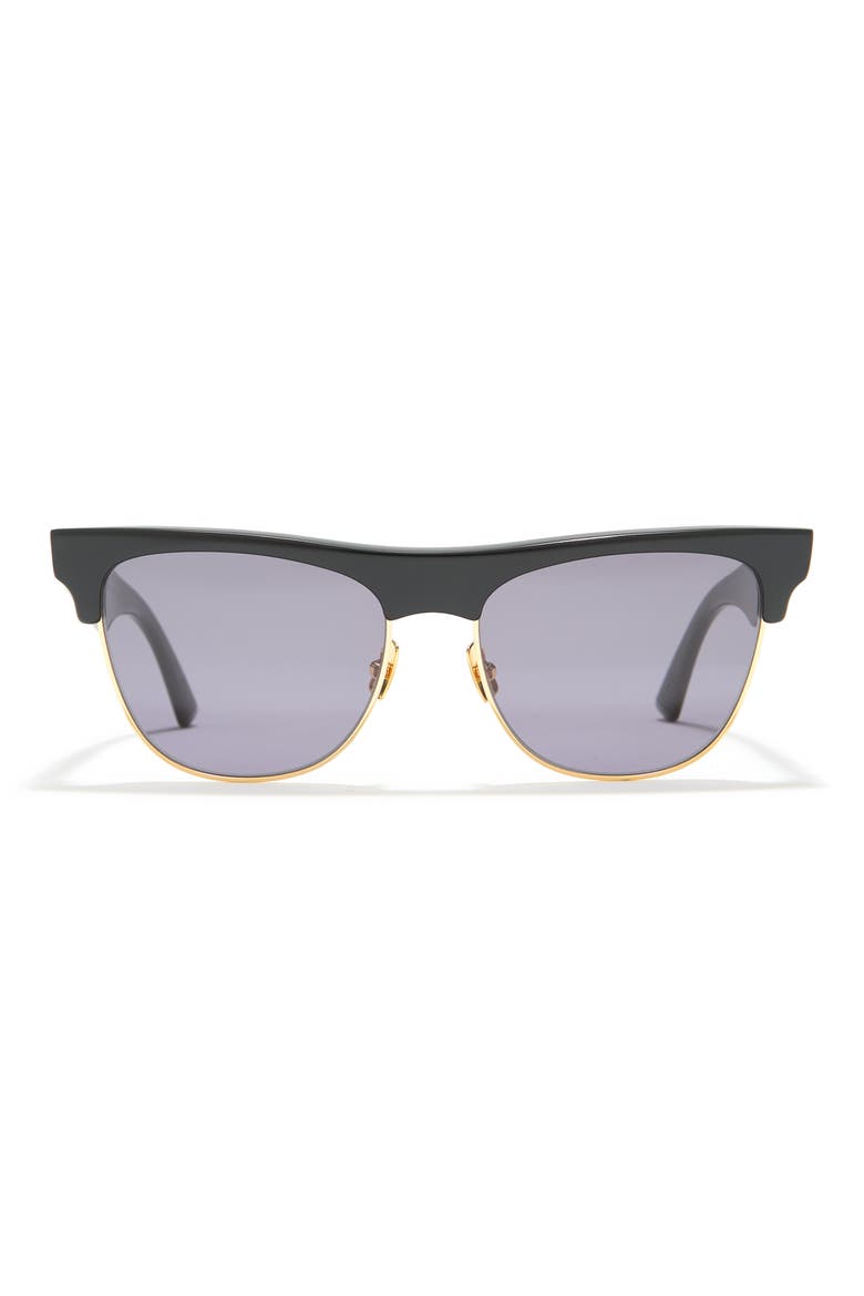 55mm Browbar Sunglasses, Main, color, BLUE LIGHT BLUE