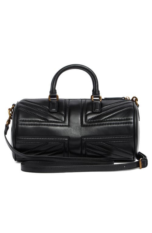 Kurt Geiger London Kensington Leather Uj Barrel Bag In Black