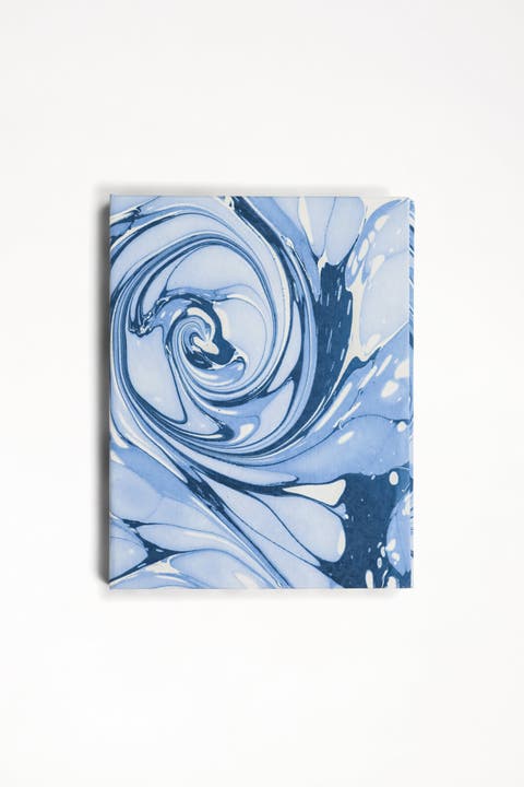 Hand-Marbled Picture Frame Folding Book - 4x6