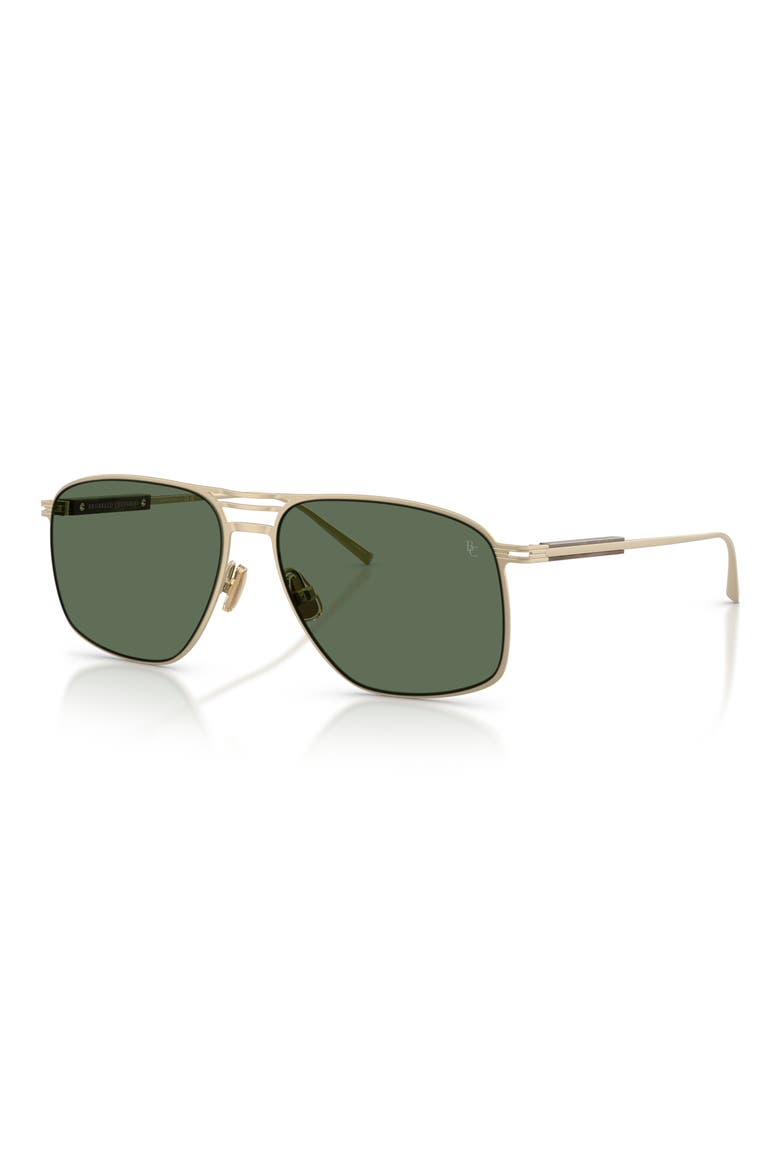 BC2017ST 56mm Polarized Rectangle Sunglasses, Alternate, color, GOLD