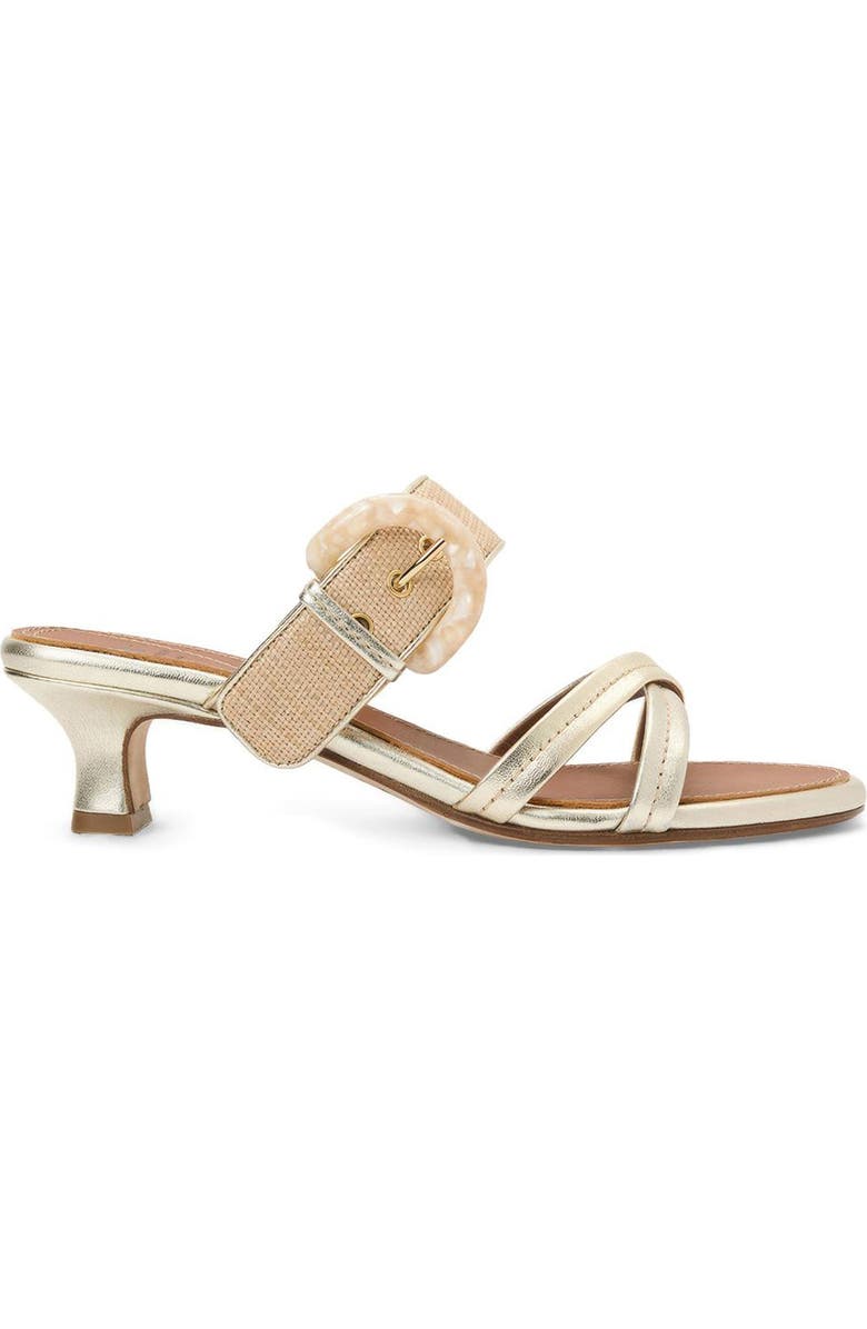 Aquatalia Bambi Weatherproof Slide Sandal, Alternate, color, Champagne Multi