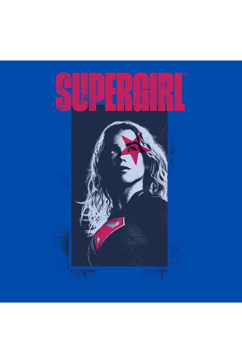 Boy's Supergirl Kara Star Poster  Graphic T-Shirt, Alternate, color, Royal Blue