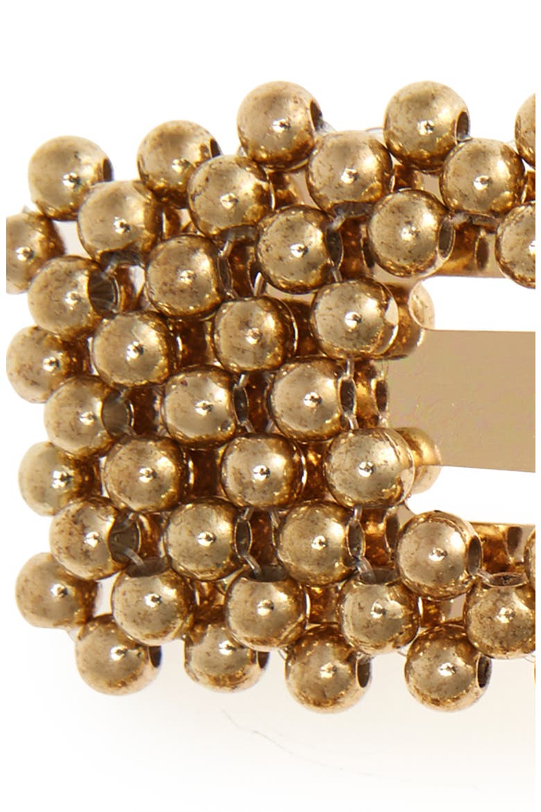 2-Pack Beaded Triangle Hair Clips, Alternate, color, GOLD