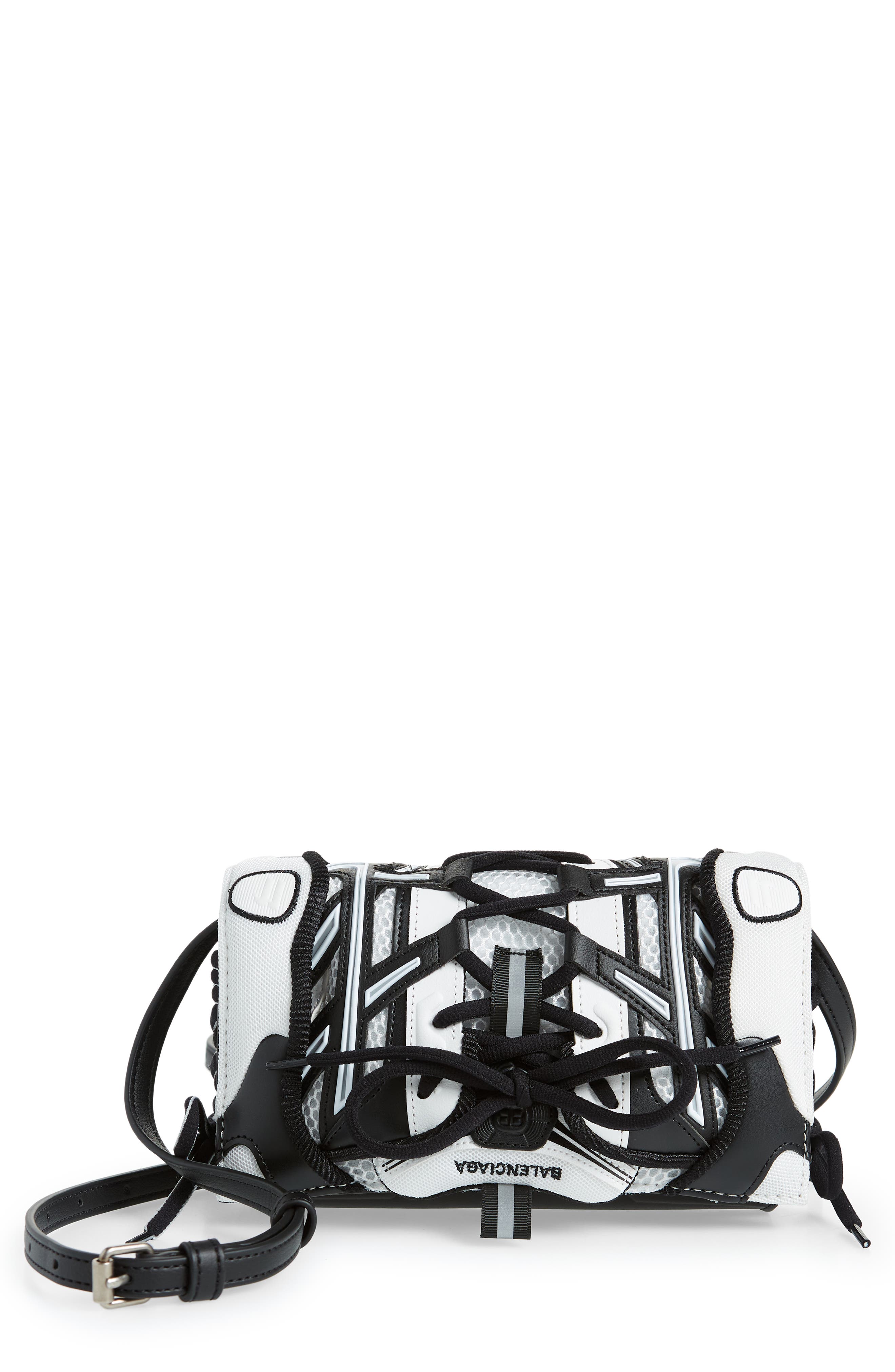 Sneakerhead Phone Crossbody Bag, Main, color, BLACK/ WHITE