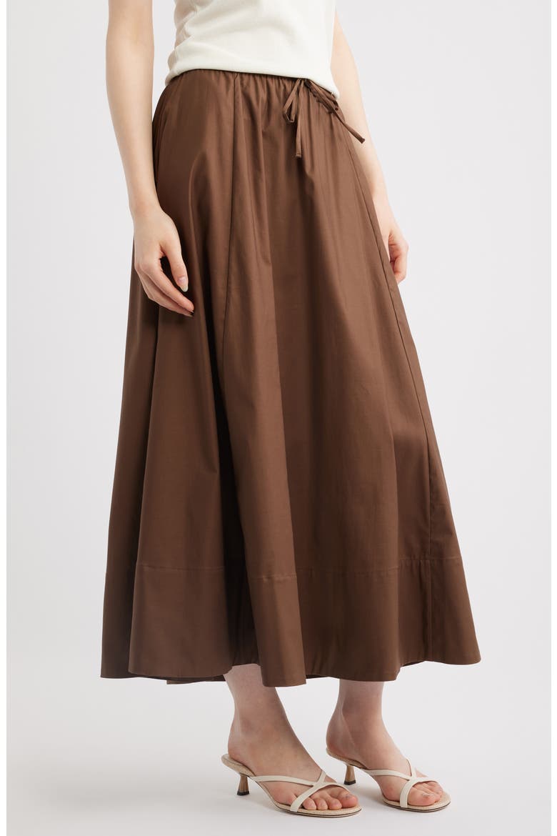 Cleo Midi Skirt, Alternate, color, PINECONE