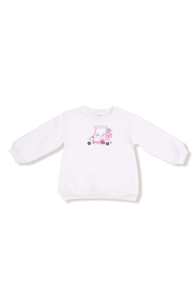 Angel Dear Kids' Golf Embroidered Sweatshirt, Main, color, Light Pink