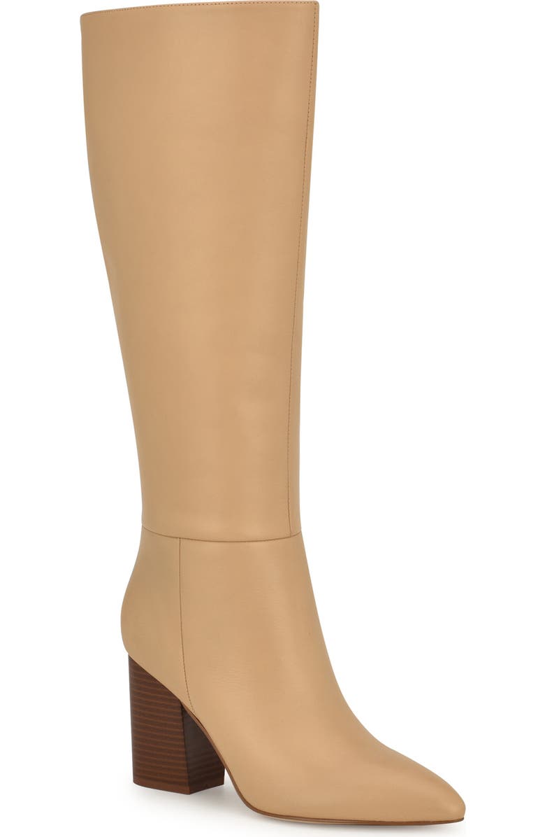 Nine West Peachey Pointed Toe Knee High Boot, Main, color, Lna01