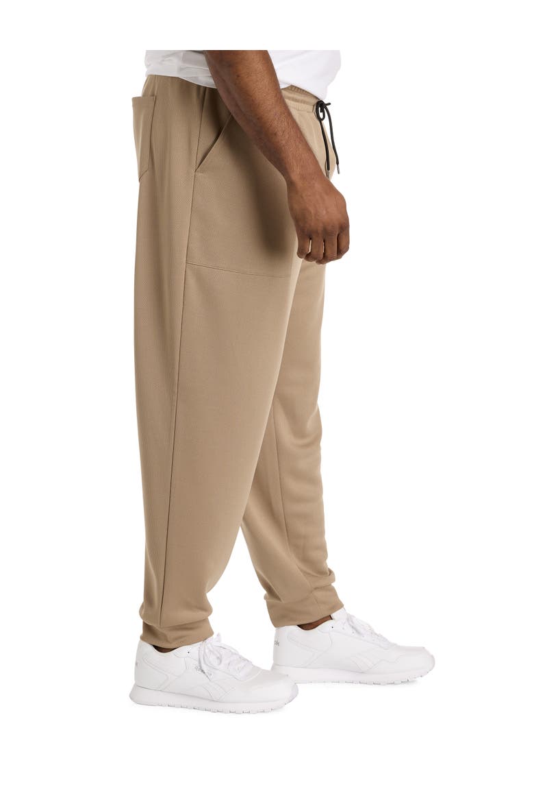 Big & Tall Birdseye Performance Textured Joggers, Alternate, color, GRAINY GREY