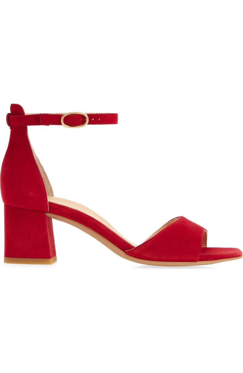Paul Green Barbee Ankle Strap Sandal, Alternate, color, Chili Suede