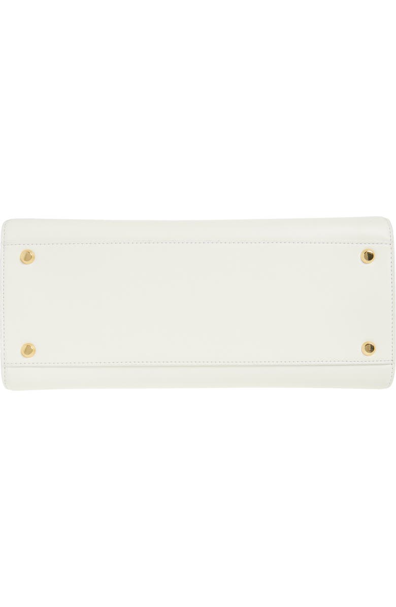 Veronica Beard Dash Leather Top Handle Bag, Alternate, color, Off White