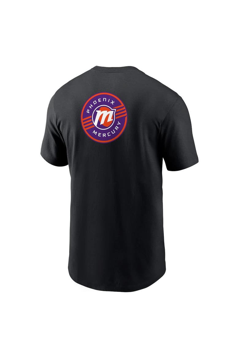 Unisex Nike Black Phoenix Mercury Global Wordmark T-Shirt, Alternate, color, Black