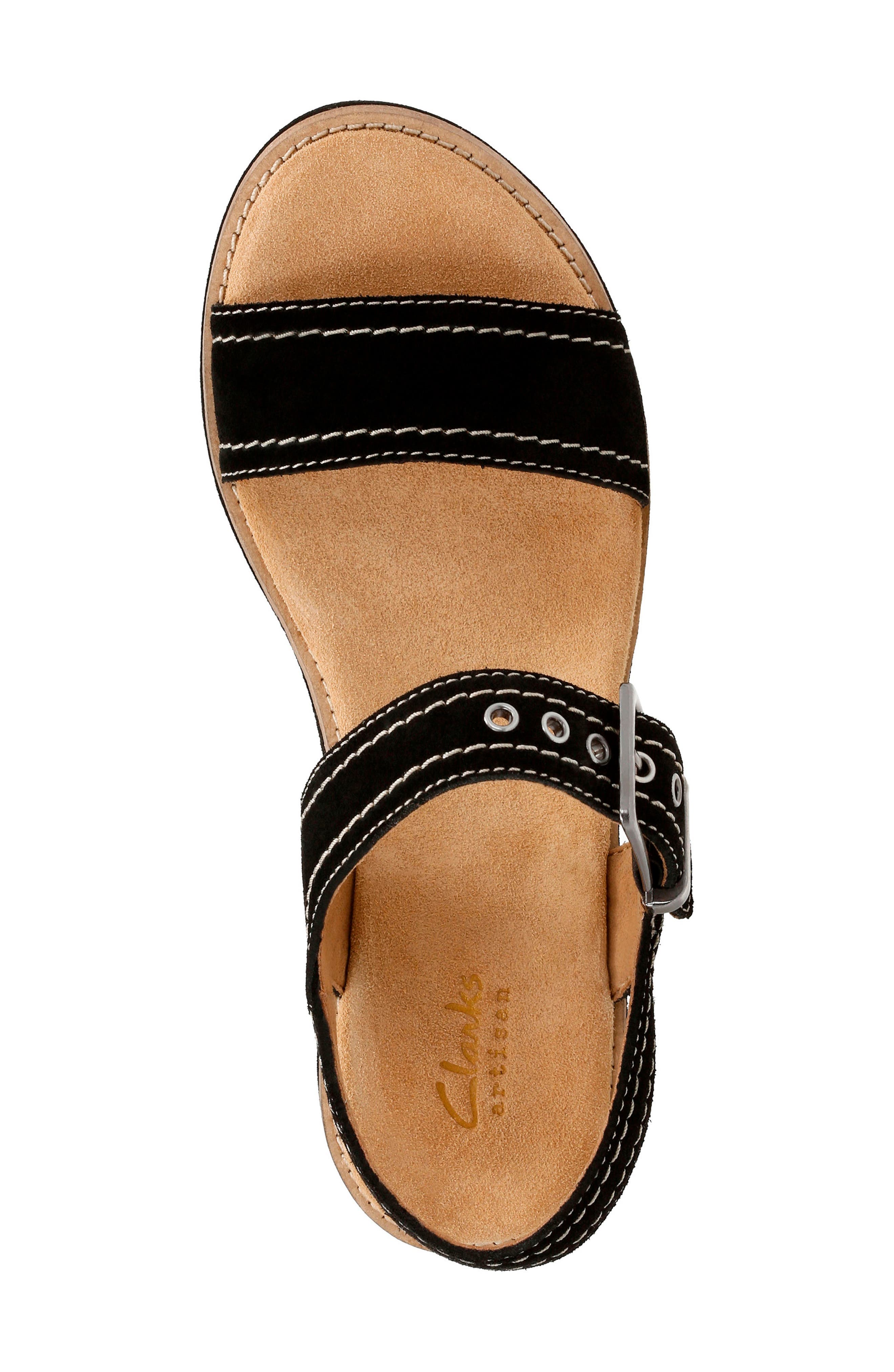 Clarks<sup>®</sup> Aisley Orchid Wedge Sandal, Alternate, color, 
