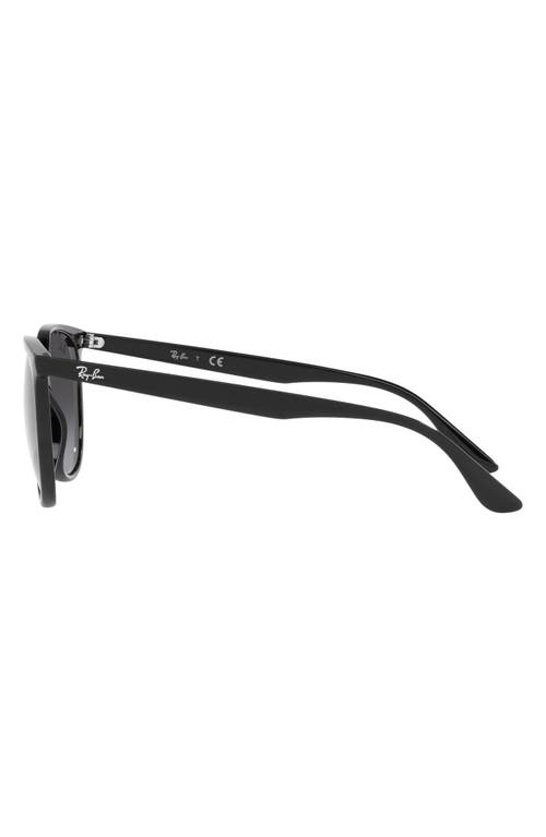 Ray Ban Ray-ban Erika 54mm Gradient Round Sunglasses In Black