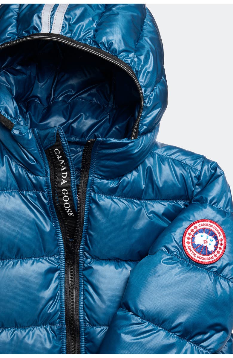 Canada Goose Kids' Crofton Water Repellent 750 Fill Power Down Recycled Nylon Puffer Jacket, Alternate, color, Guard Blue