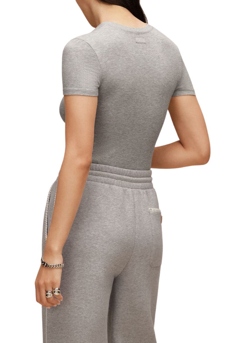 Miriam Rib Baby T-Shirt, Alternate, color, GREY HEATHER