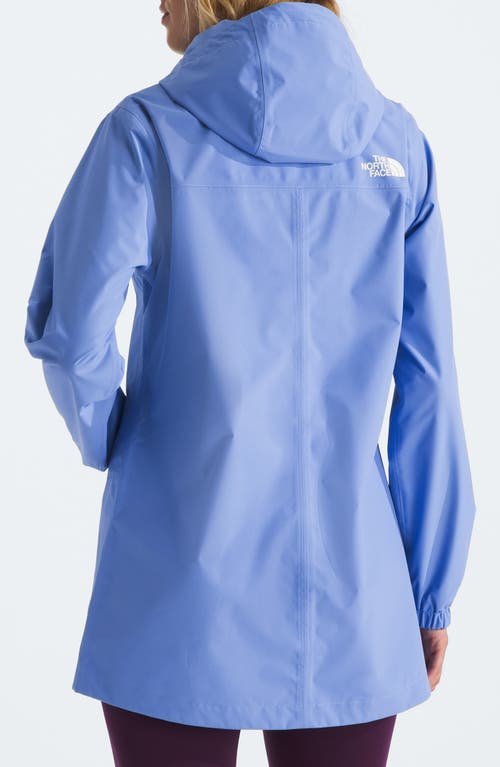 The North Face Antora Waterproof Hooded Rain Jacket In Virtual Blue