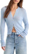 Good American The Open Stitch Knit Cardigan