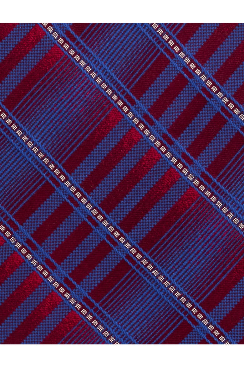 Big & Tall Plaid Ombré Tie, Alternate, color, BURGUNDY