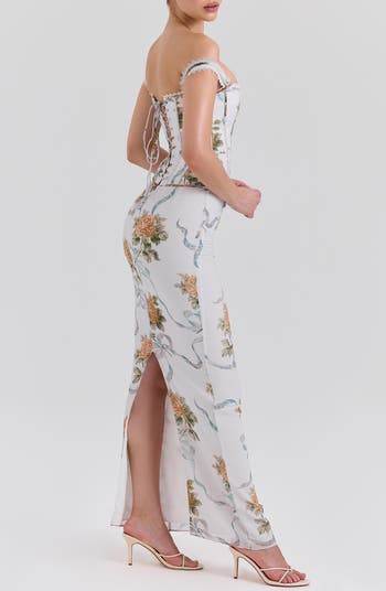 Clemmie Georgette Column Gown