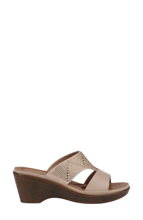 Gc Shoes Everi Wedge Sandal In Beige