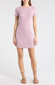 Melrose and Market Short Sleeve Crewneck Mini Dress