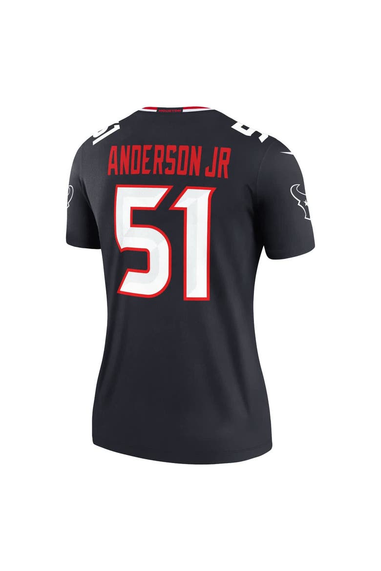 Women's Nike Will Anderson Jr.  Navy Houston Texans Legend Player Performance Top, Alternate, color, Navy