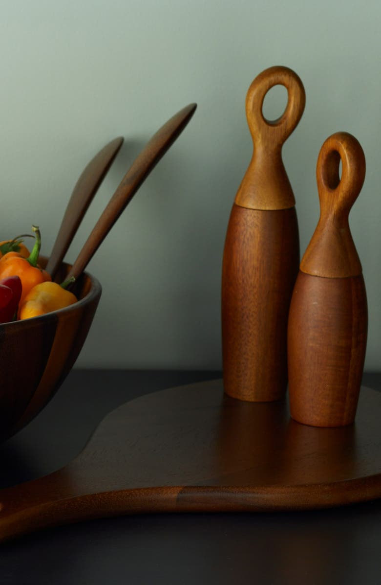 Nambé Portables Wood Salt & Pepper Mill, Alternate, color, 