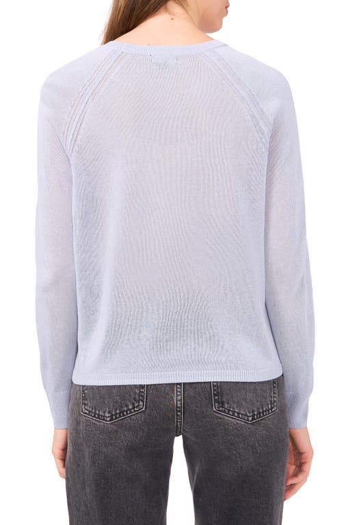 Halogenr Halogen(r) Crewneck Raglan Sleeve Sweater In Blue Fog