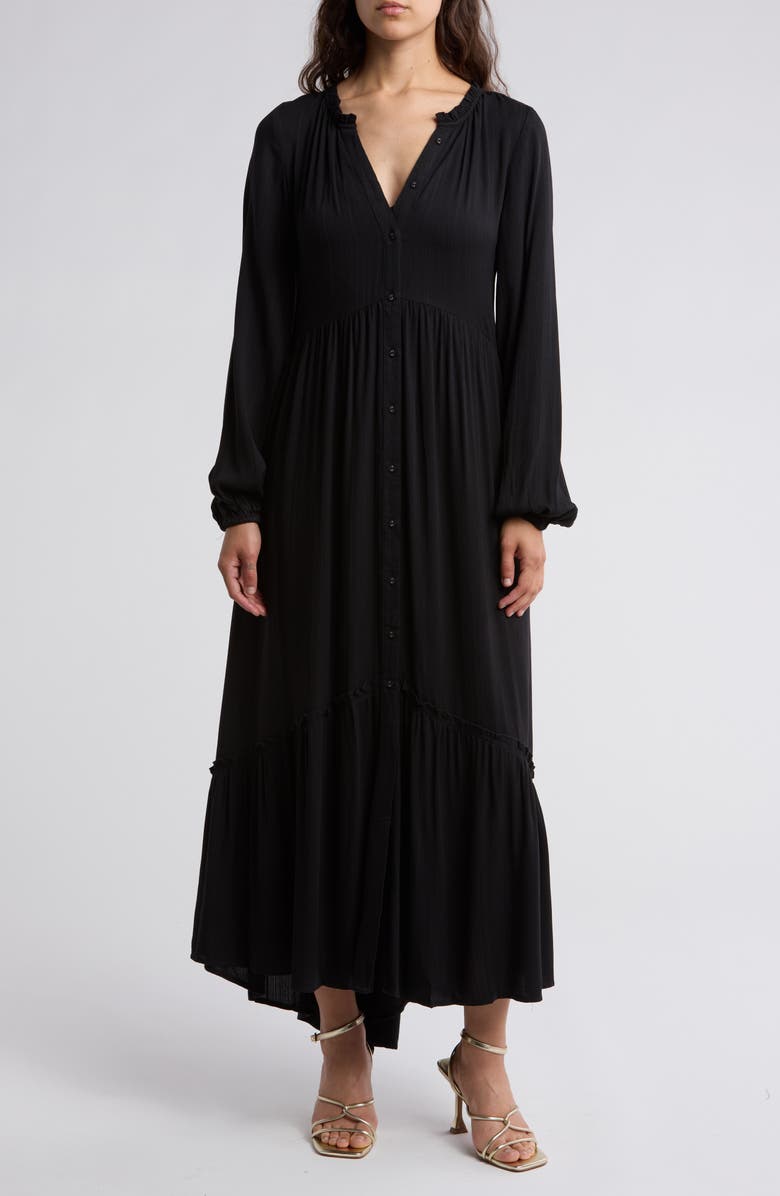 Lovestitch Long Sleeve Shirtdress, Main, color,