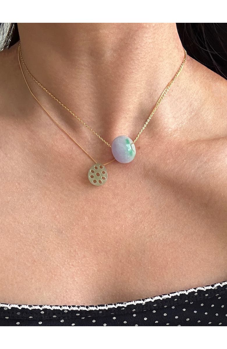 seree Lavender field Green purple jade pendant necklace, Alternate, color, 