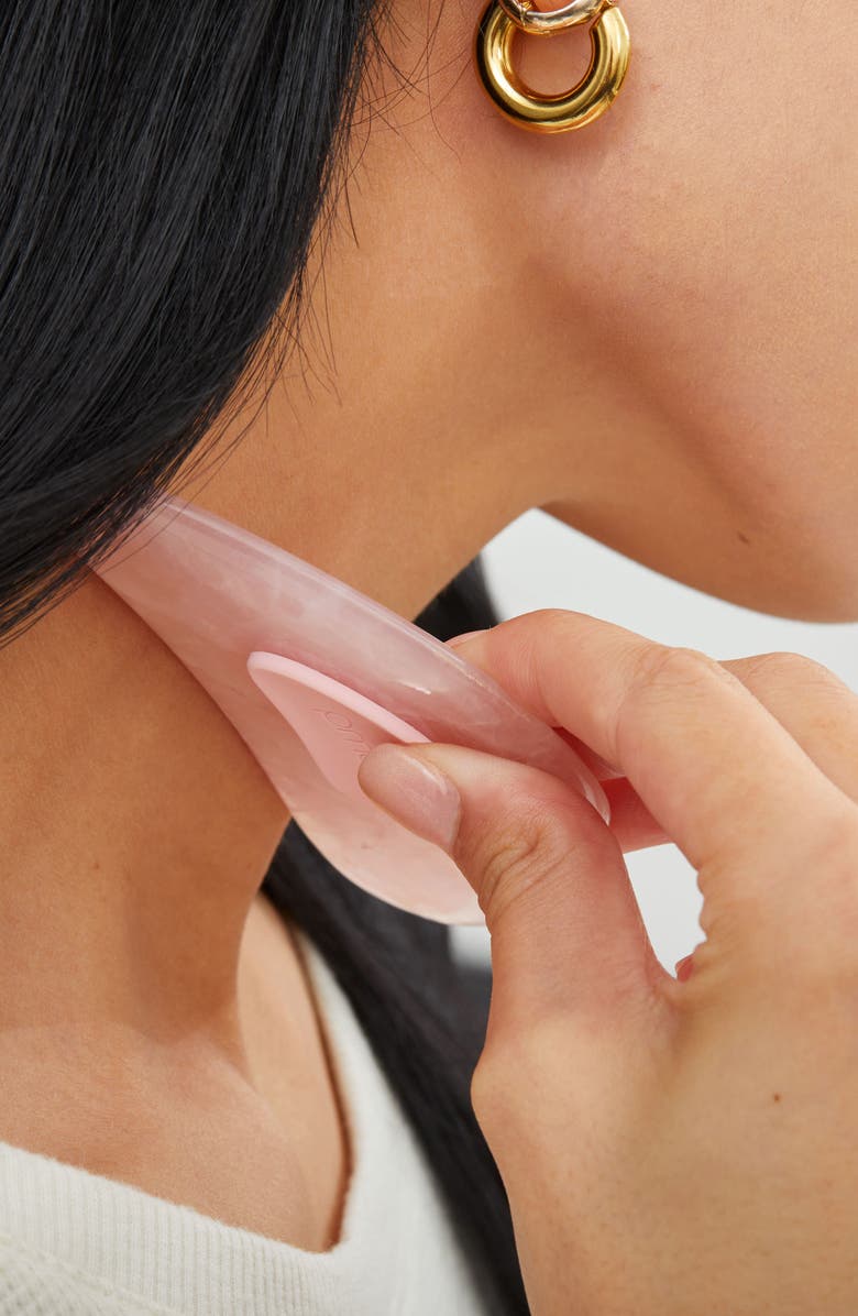 PMD Gua Sha Rose Quartz Facial Tool, Alternate, color, Rose Quartz