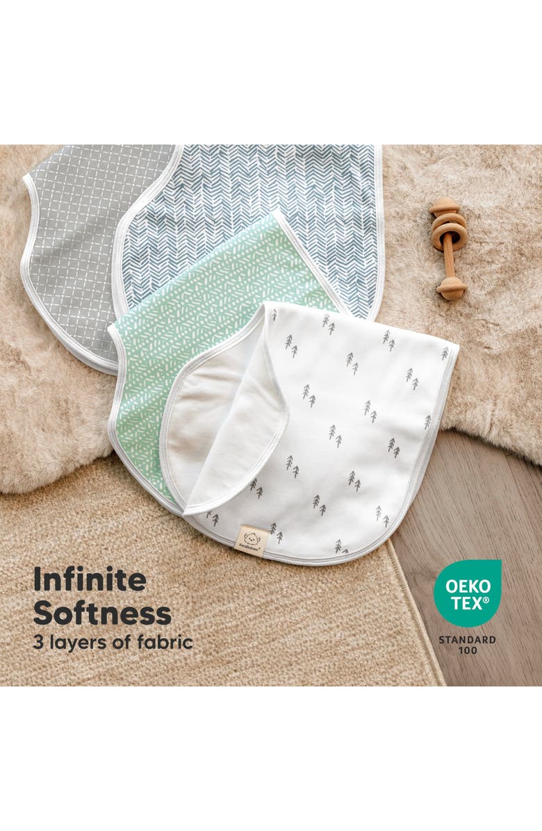 KeaBabies 4-Pack Hallo Burp Cloths, Alternate, color, Nordic