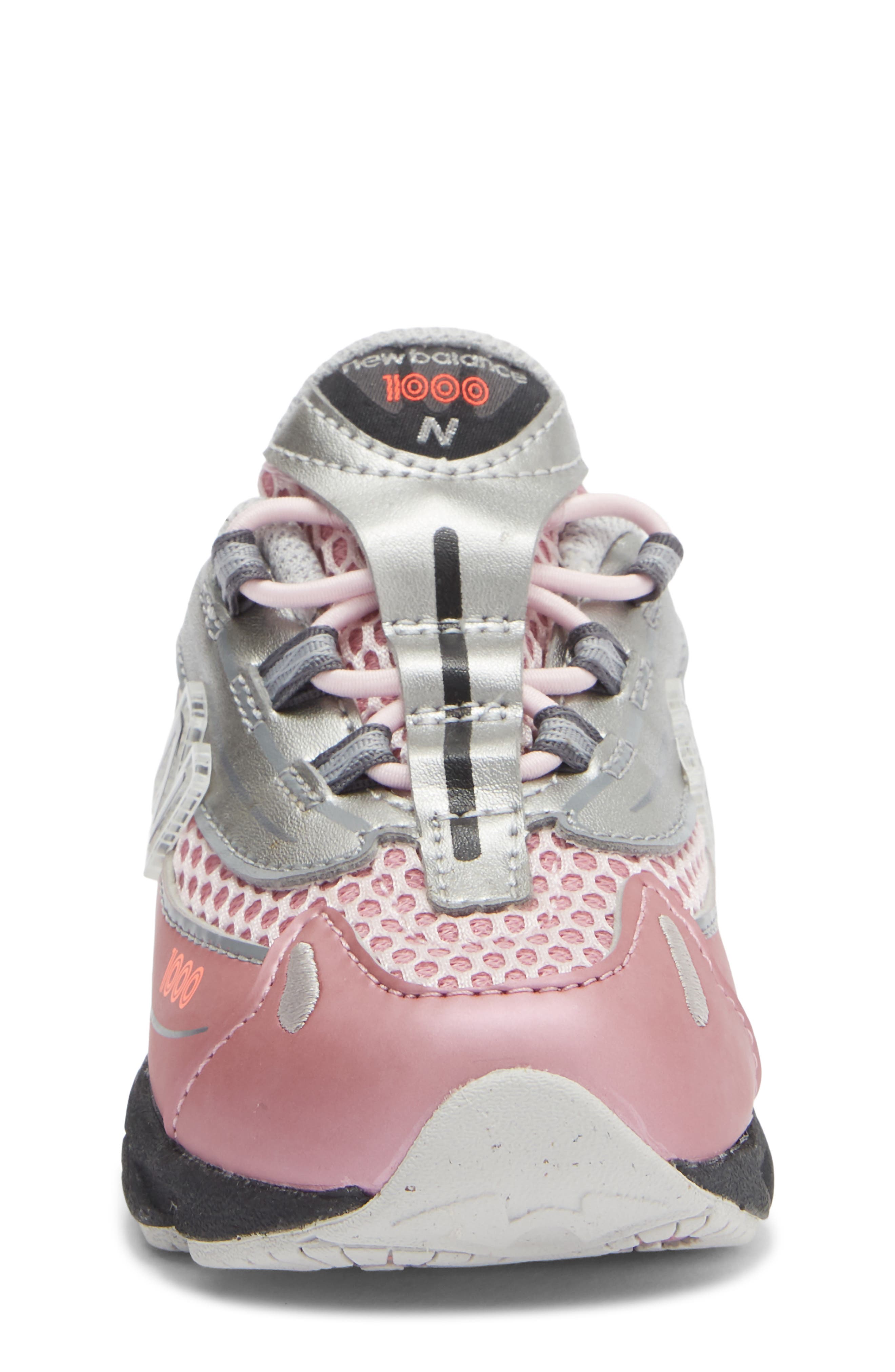 New Balance Kids' 1000 Sneaker, Alternate, color, Pink Taffy/ Silver Metallic