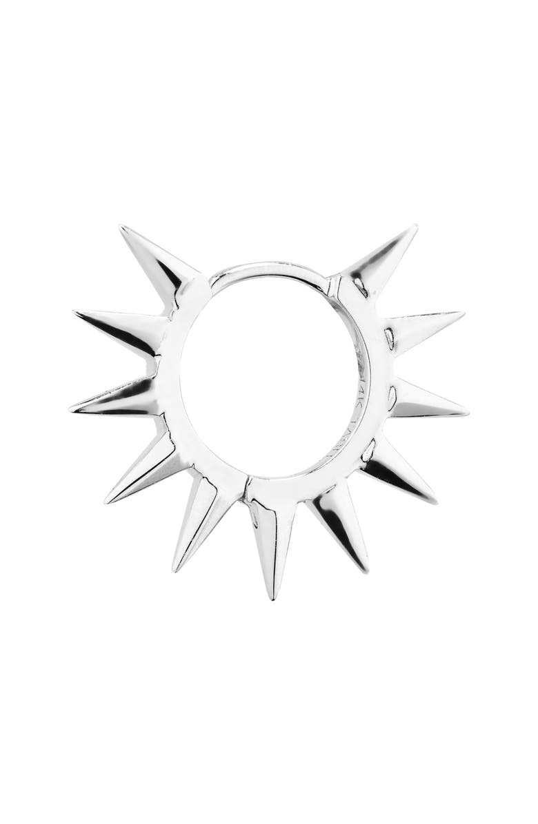 MARIA TASH Spiked Hoop Earring, Alternate, color, 14K White Gold