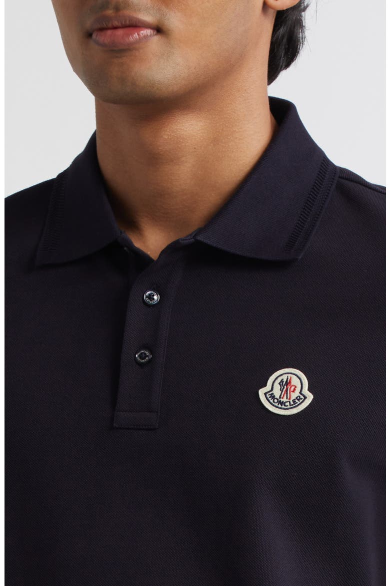 Logo Patch Cotton Piqué Polo, Alternate, color, BLUE