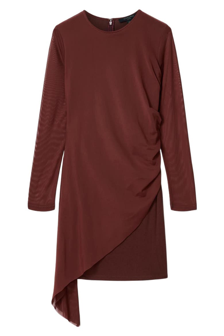Riley Minidress, Alternate, color, BURNT RED