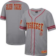 COLOSSEUM Men's Colosseum Gray Tuskegee Golden Tigers Free Spirited Baseball Jersey