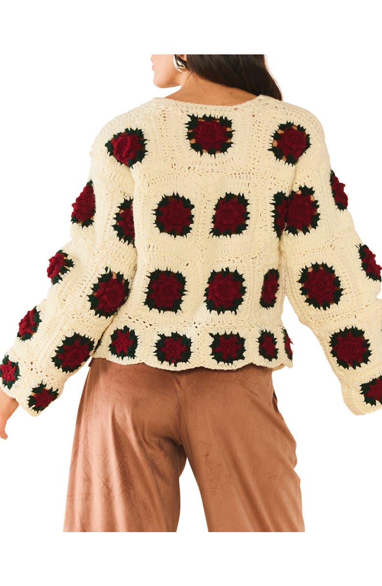 Eddy Round Top Sweater Jacket, Alternate, color, Round Top Rose