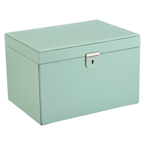 Wolf Liberty Large Jewelry Box In Green