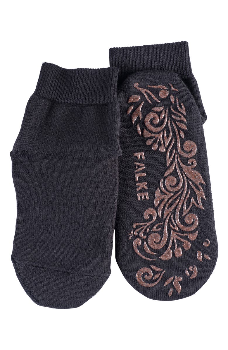 Falke Light Cuddle Pad Crew Socks, Alternate, color, Black