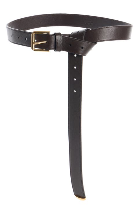 Voyou Metal Tip Leather Belt