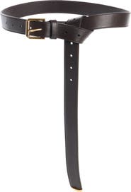 Givenchy Voyou Metal Tip Leather Belt