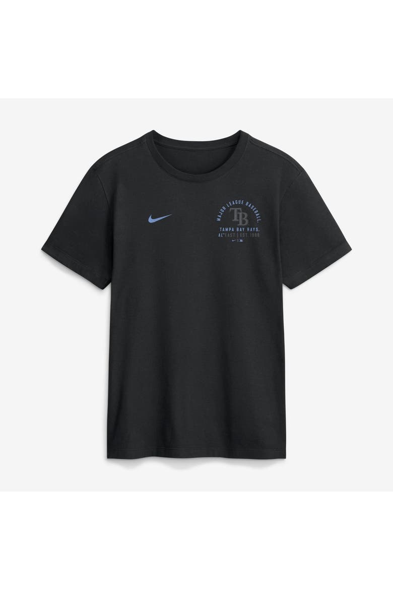 Men's Nike Black Tampa Bay Rays Split Logo T-Shirt, Main, color, Black