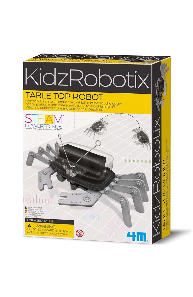 4M KidzRobotix Table Top Robot, DIY Build A Smart Crab Toy, Kids 8+, Main, color, 