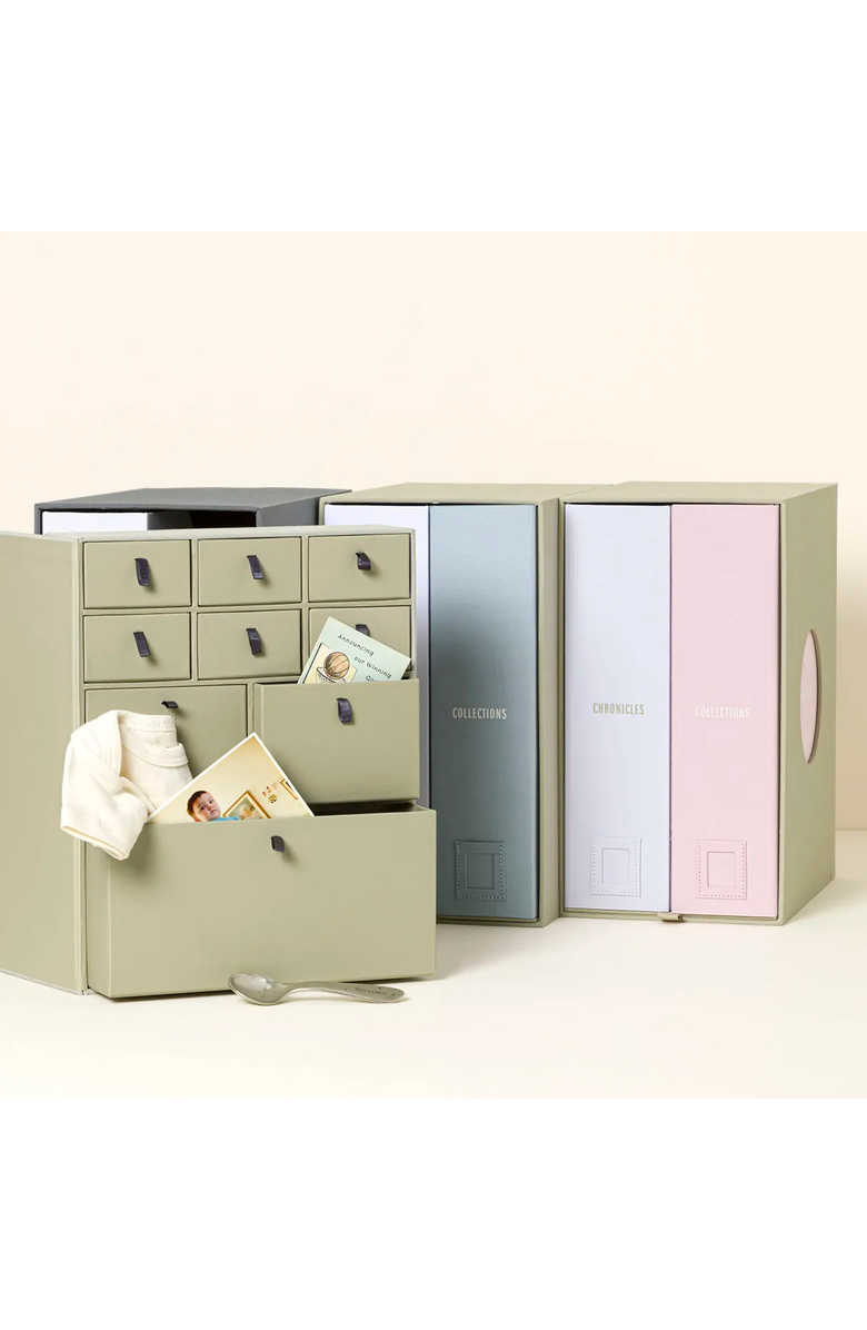 Uncommon Goods Baby Keepsake Library by Savor, Main, color, Slate