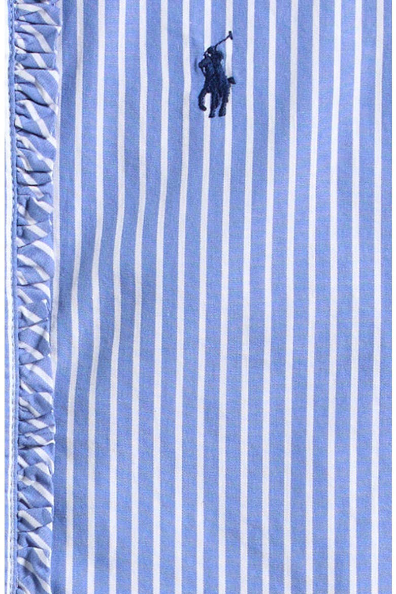 Stripe Cotton Poplin Shirt & Shorts Set, Alternate, color, BLUE WHITE