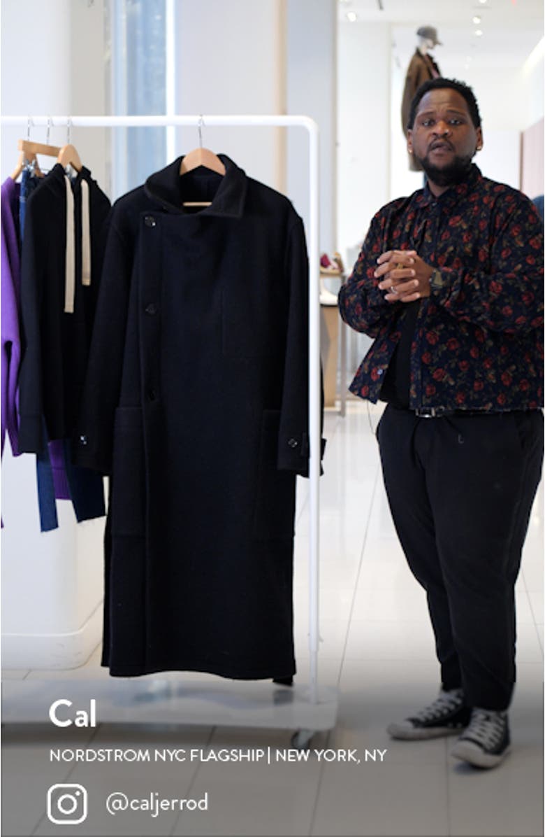 Lemaire Belted Wool Wrap Coat | Nordstrom